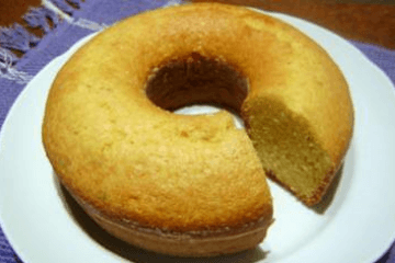 Receita bolo de fubá sem ovos